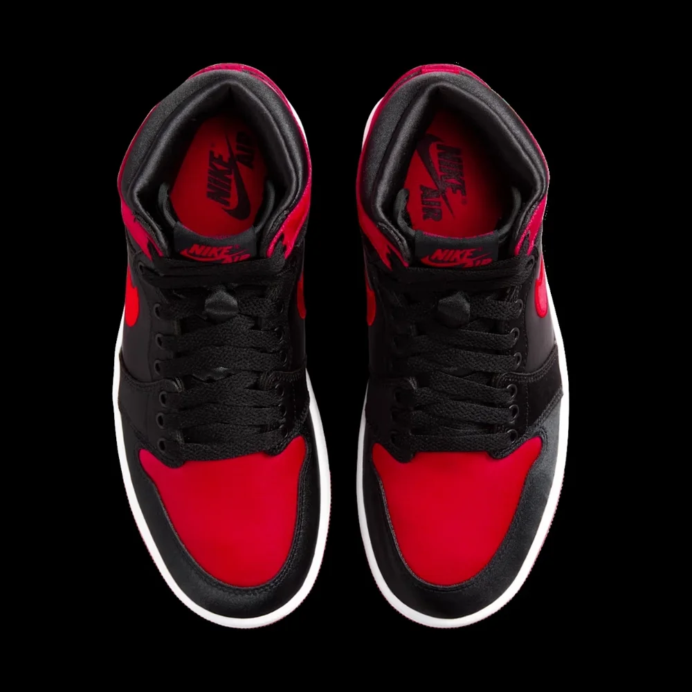 Air Jordan 1 High OG 'Satin Bred' Black Red